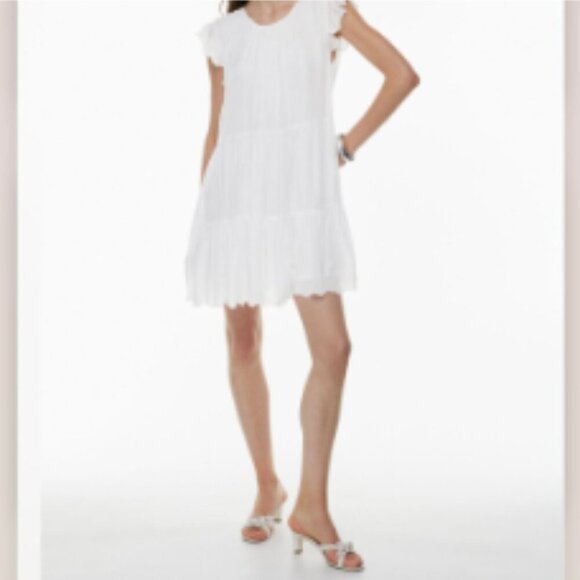 Wilfred Sidonie Tiered Babydoll Dress S - Picture 14 of 15